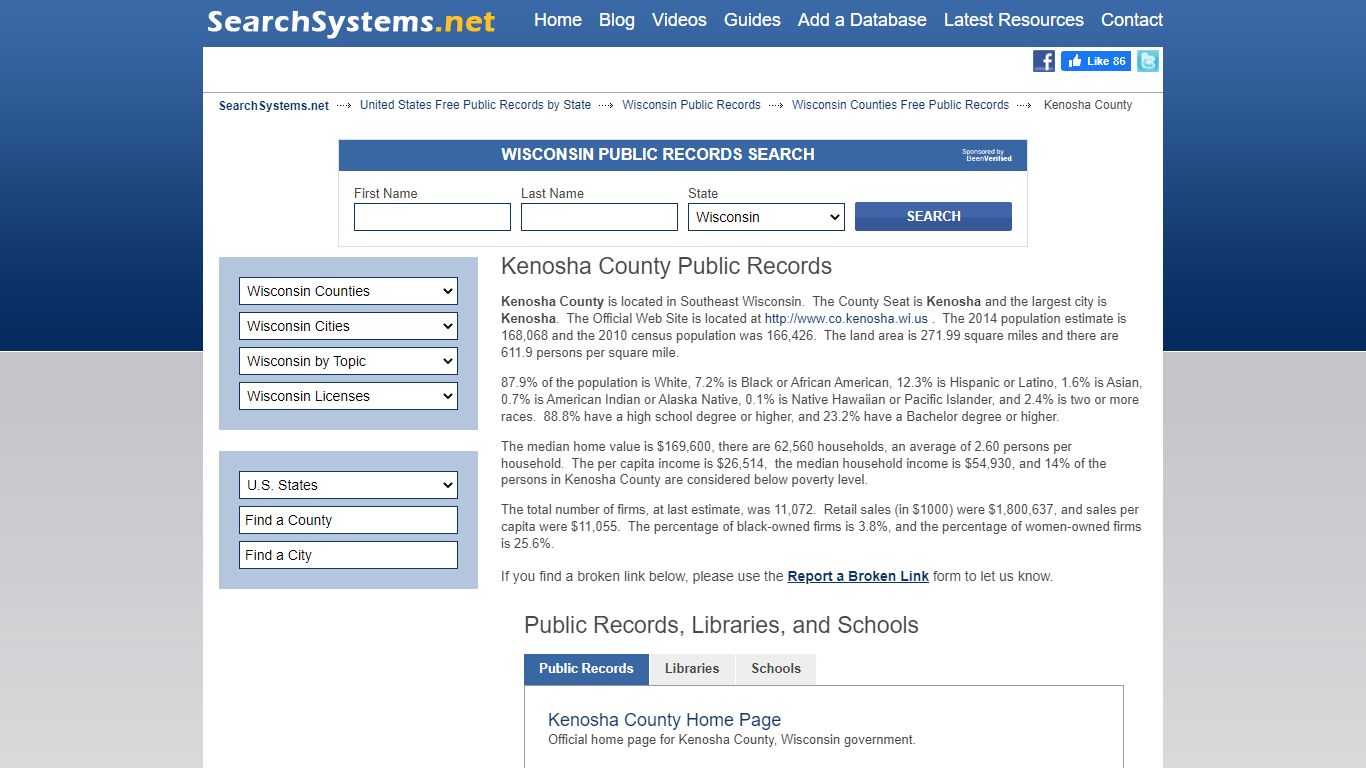 Kenosha County Criminal and Public Records